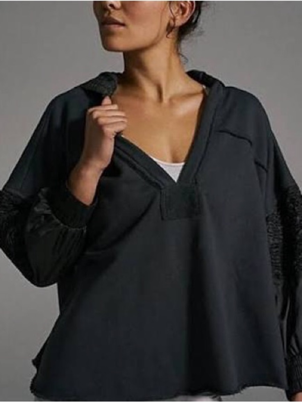 FP Movement by Free People Charcoal Gray Spin Movement Pullover Hoodie small
